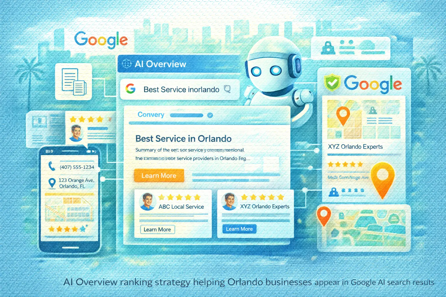 AI Overview ranking strategy helping Orlando businesses appear in Google AI search results